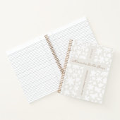 パーソナライズされたバプテスギフトフローラクロスノート ノートブック (内部)