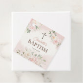 パーソナライズされたバプテスギフトラベル-バラメッセージカード フェイバータグ (インサイチュ)