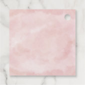 パーソナライズされたバプテスギフトラベル-バラメッセージカード フェイバータグ (裏面)