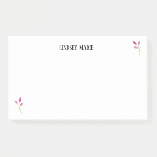 パーソナライズされたバラの投稿ノート ポストイット (正面)