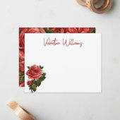 パーソナライズされたバラノートカード ノートカード (正面/裏面インサイチュ)