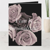 パーソナライズされたバラ折りグリーティングカード カード (正面)