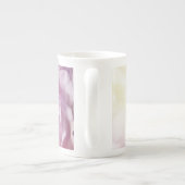 パーソナライズされたバラ結婚のマグカップテンプレート ボーンチャイナマグカップ (裏面)