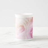 パーソナライズされたバラ結婚のマグカップテンプレート ボーンチャイナマグカップ (正面)