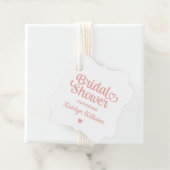 パーソナライズされたバラ結婚金ゴールドブライダルシャワー フェイバータグ (インサイチュ)