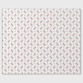 パーソナライズされたバラ金ゴールドグリッターベビー足 ラッピングペーパー (フラット)