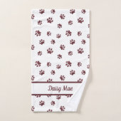 パーソナライズされたバラ金ゴールドグリッターポープリント バスタオルセット (ハンドタオル)