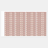 パーソナライズされたバラ金ゴールドグリッターラベルカスタム文字 ラベル (シート)