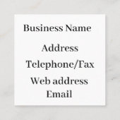 パーソナライズされたバラ金ゴールドグリッター勾配 スクエア名刺 (裏面)