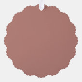 パーソナライズされたバラ金ゴールドグリッター名デザイン – エミー オーナメントカード (裏面)