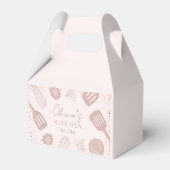 パーソナライズされたバラ金ゴールドグリッター料理ツール フェイバーボックス (裏面サイド)