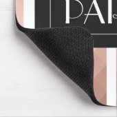 パーソナライズされたバラ金ゴールドトレンディーシック金属効果 マウスパッド (コーナー)