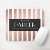 パーソナライズされたバラ金ゴールドトレンディーシック金属効果 マウスパッド (マウス)