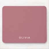 パーソナライズされたバラ金ゴールドモノグラム名 マウスパッド (正面)