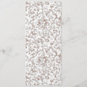 パーソナライズされたバラ金ゴールド大理石ブックマーク (裏面)