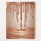 パーソナライズされたバラ金ゴールド発生プランナー プランナー手帳 (裏面)