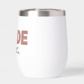 パーソナライズされたバラ金ゴールド花嫁の名前 (背面)