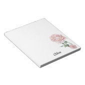 パーソナライズされたバラ5.5" x 6インチメモ帳 – 40ページ ノートパッド (アングル)