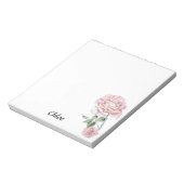 パーソナライズされたバラ5.5" x 6インチメモ帳 – 40ページ ノートパッド (回転)
