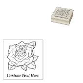 パーソナライズされたバラ ラバースタンプ (押印)