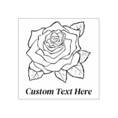 パーソナライズされたバラ ラバースタンプ (インプリント)