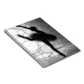 パーソナライズされたバレエダンシング バレリーナ ノートブック (右側)