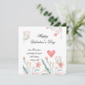 パーソナライズされたバレンタインのラブカード セーブザデート (スタンド正面)