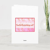 パーソナライズされたバレンタインデーの写真 カード (裏面)