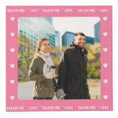 パーソナライズされたバレンタインデーの贈り物ピンクの数々の写真 フォトキューブ (右)