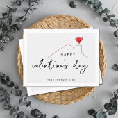 パーソナライズされたバレンタインデー実在エテート農業 シーズンポストカード