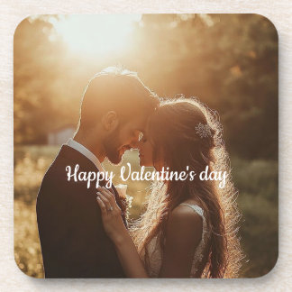 パーソナライズされたバレンタインデー懸命プラスチックコースター コースター