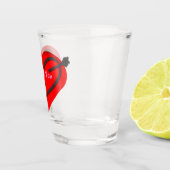 パーソナライズされたバレンタイン ショットグラス (右)