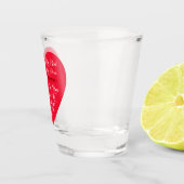 パーソナライズされたバレンタイン ショットグラス (右)