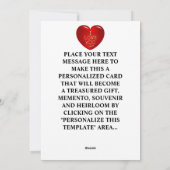 パーソナライズされたバレンタイン ブラック カプイド トゥインク シーズンカード (裏面)