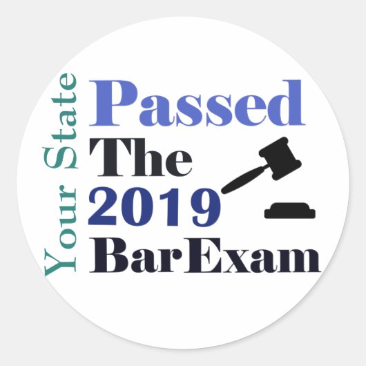 パーソナライズされたバーの通過 ラウンドシール (正面)