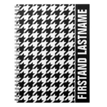 パーソナライズされたバータブ黒千鳥格子の