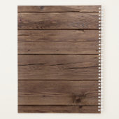 パーソナライズされたバーンウッドユーカリ プランナー手帳 (裏面)