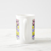 パーソナライズされたパかわいらしンジー ボーンチャイナマグカップ (裏面)