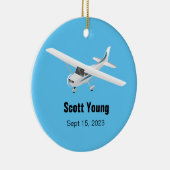 パーソナライズされたパイロットオーナメント セラミックオーナメント (右)