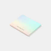 パーソナライズされたパステル水彩 おしゃれ エレガント ポストイット (アングル)