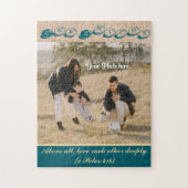 パーソナライズされたパズル – 名前，写真+聖書の詩 ジグソーパズル (縦)