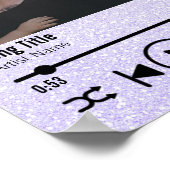 パーソナライズされたパパとドーターフォトソングの再生リスト ポスター (角)