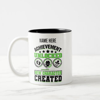 パーソナライズされたパパになる人への父の日のプレゼント Xbox ツートーンマグカップ