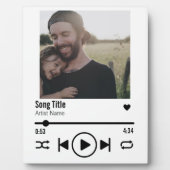 パーソナライズされたパパのフォトソング再生リスト フォトプラーク (正面)