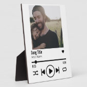 パーソナライズされたパパのフォトソング再生リスト フォトプラーク (側面)