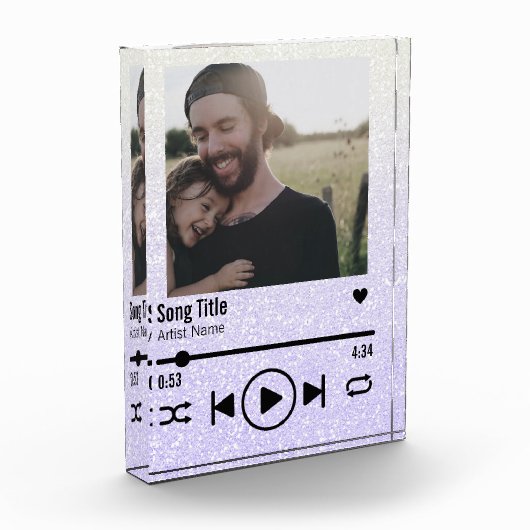 パーソナライズされたパパの再生リスト フォトブロック (左)