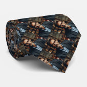 パーソナライズされたパパの写エレガント真パタ父のーン ネクタイ (ロール)