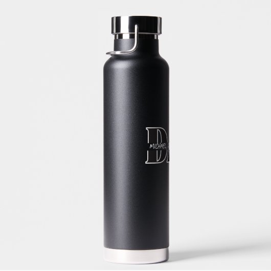 「パーソナライズされたパパウォーターボトル – お子様の名前」 ウォーターボトル (右面)