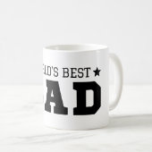 パーソナライズされたパパギフト世界最高のパパ父の日 コーヒーマグカップ (正面右)