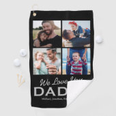 パーソナライズされたパパフォトゴルフタオル ゴルフタオル (インサイチュ)